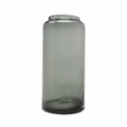 Paar decoratieve vazen in blauw en gerookt gekleurd glas, modern design - Adriano Viadurini