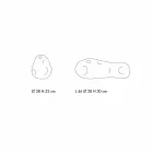 Paar decoratieve vazen van transparant geblazen glas, gemaakt in Italië - Pedro Viadurini