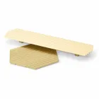 Paar dienbladen in modern design van zwart of goudgelakt staal - Savona Viadurini