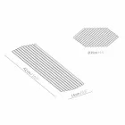 Paar dienbladen in modern design van zwart of goudgelakt staal - Savona Viadurini