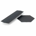 Paar dienbladen in modern design van zwart of goudgelakt staal - Savona Viadurini