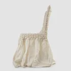 Elegante stoelhoes met rugleuning voor woonkamer in geborduurd linnen - Panteo Viadurini