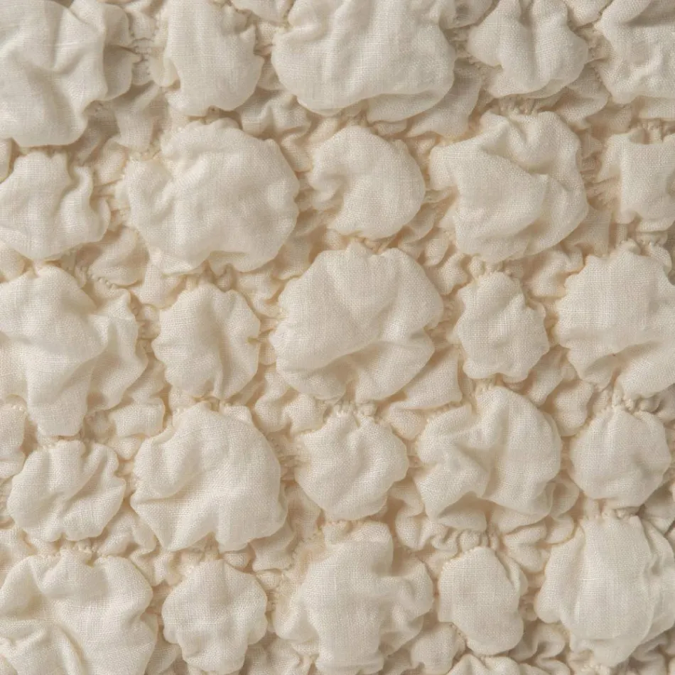 Elegante stoelhoes met rugleuning voor woonkamer in geborduurd linnen - Panteo Viadurini