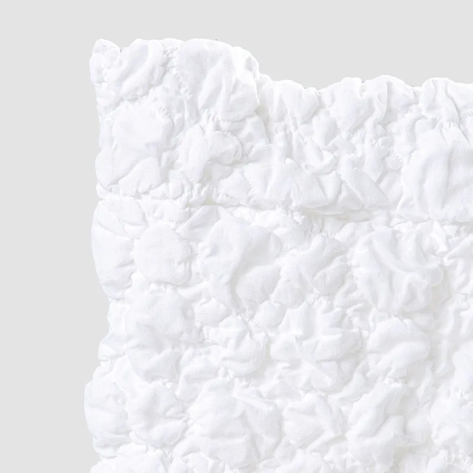 Elegante stoelhoes met rugleuning voor woonkamer in geborduurd linnen - Panteo Viadurini