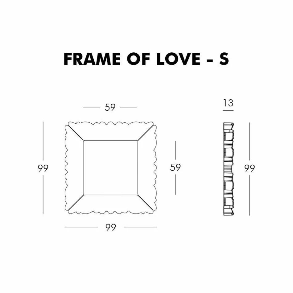 Slide Frame Of Love decoratieve muur frame gemaakt in Italië Viadurini