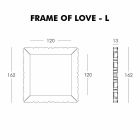 Slide Frame Of Love decoratieve muur frame gemaakt in Italië Viadurini