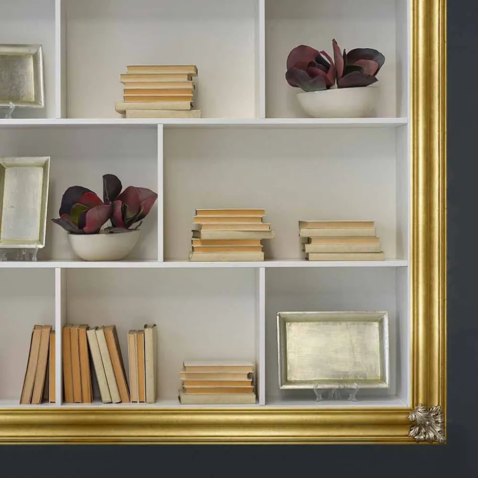 Plasma frame aan de muur in ayus hout, gemaakt in Giulio, Italië Viadurini