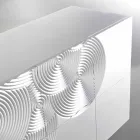 Dressoir met 10 ante Slate, modern design, wit, zwart of goud Viadurini