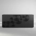 Dressoir met 10 ante Slate, modern design, wit, zwart of goud Viadurini