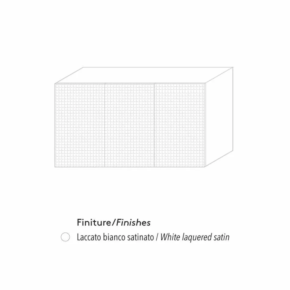 Dressoir met twee zwarte deuren met 2 deuren en uittrekbare lade Flora Viadurini