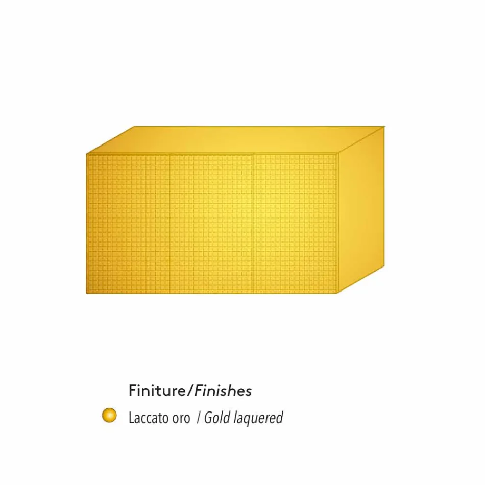 Dressoir met twee zwarte deuren met 2 deuren en uittrekbare lade Flora Viadurini