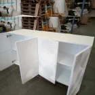 Modern design 8-deurs dressoir Ardesia, wit, zwart of goud Viadurini