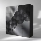 Modern design 8-deurs dressoir Ardesia, wit, zwart of goud Viadurini