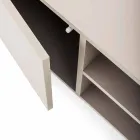 Modern laag dressoir in MDF en metaal Made in Italy - Rohan Viadurini