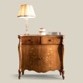 Klassieke woonkamer houten dressoir met inlegwerk Made in Italy - Ottaviano