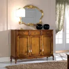 Klassiek dressoir in luxe Bassano walnoothout Gemaakt in Italië - Richard Viadurini