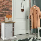 Dressoir met 1 deur, 1 lade en 3 open vakken Made in Italy - Hoder Viadurini