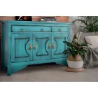 Dressoir met 3 deuren en 3 lades in verschillende afwerkingen Made in Italy - Ganesha Viadurini