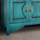 Dressoir met 3 deuren en 3 lades in verschillende afwerkingen Made in Italy - Ganesha Viadurini