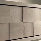 Kast met 3 deuren in modern design massief notenhout Nensi Viadurini