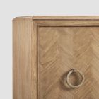 Dressoir met 4 Mindi-houten deuren en metalen onderstel - Carol Viadurini