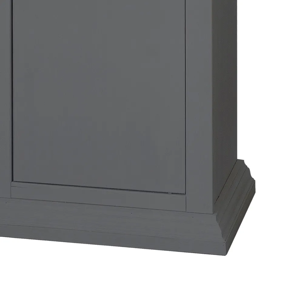 Dressoir met structuur in gefineerde houten deeltjes Made in Italy - Odino Viadurini