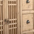 Dressoir voor binnen met 4 deuren en 3 lades van oud grenenhout - Dafne Viadurini
