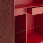 Dressoir voor de woonkamer met 2 deuren in diamantafwerking, gemaakt in Italië - Sagittario Viadurini