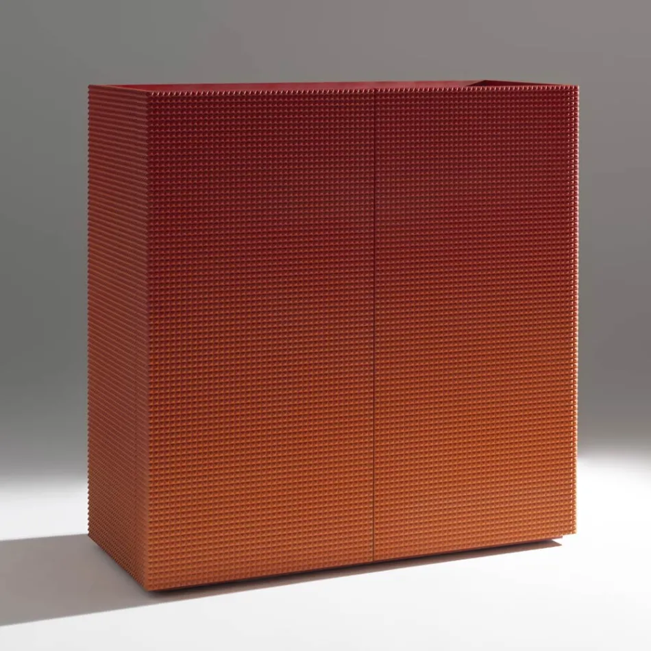 Dressoir voor de woonkamer met 2 deuren in diamantafwerking, gemaakt in Italië - Sagittario Viadurini