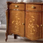 Woonkamer dressoir in walnoot of wit hout Made in Italy - Ottaviano Viadurini