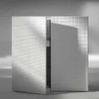 ontwerp dressoir met 2 deuren wit, zwart of goud patroon Flora Viadurini