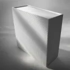 ontwerp dressoir met 2 deuren wit, zwart of goud patroon Flora Viadurini