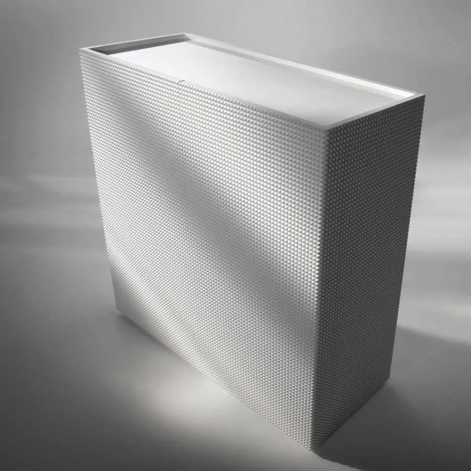 ontwerp dressoir met 2 deuren wit, zwart of goud patroon Flora Viadurini