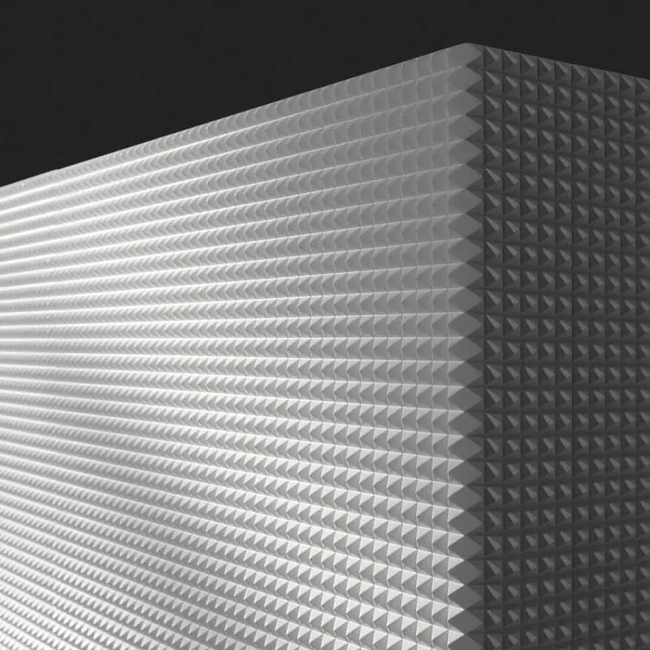 ontwerp dressoir met 2 deuren wit, zwart of goud patroon Flora Viadurini