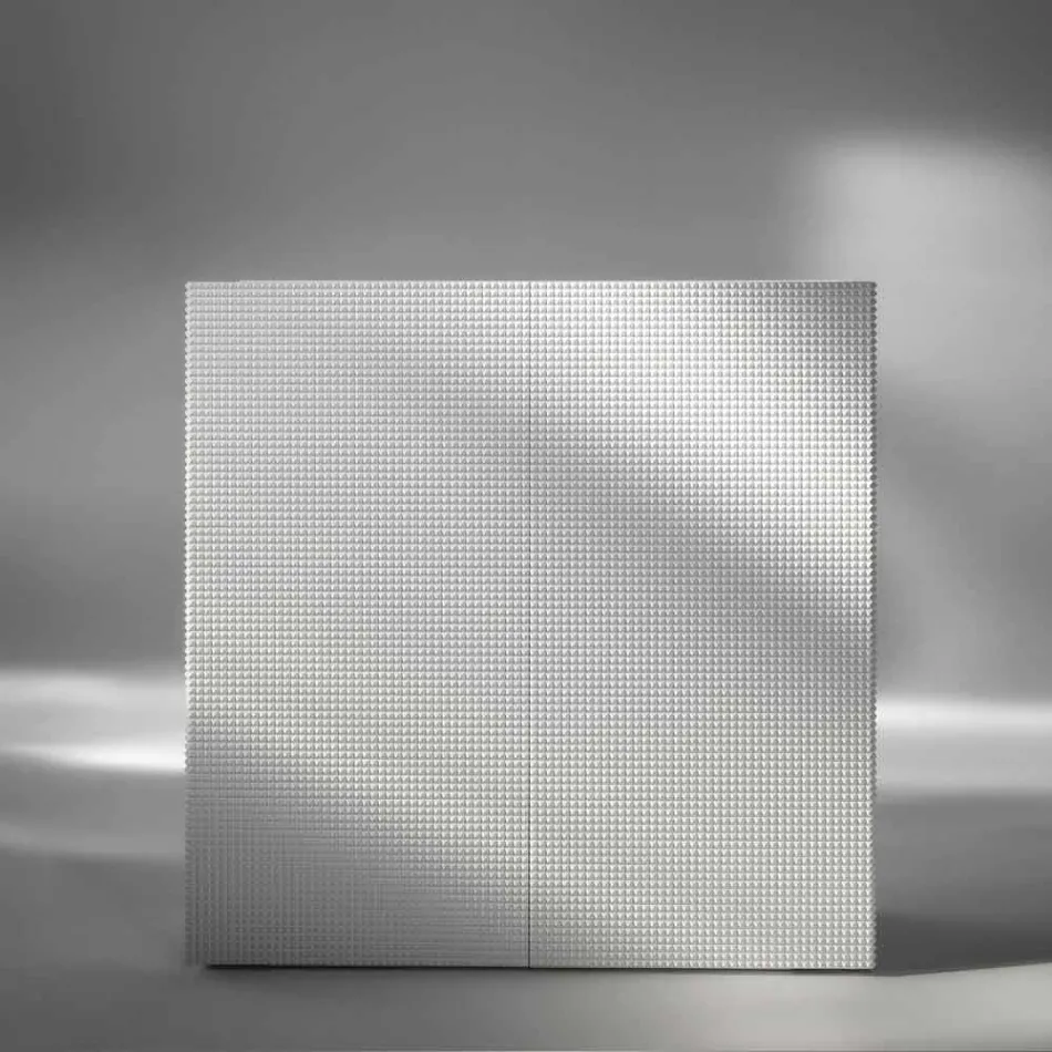 ontwerp dressoir met 2 deuren wit, zwart of goud patroon Flora Viadurini