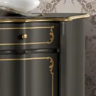 Luxe dressoir met 3 deuren en 3 houten laden Made in Italy - Leonor Viadurini