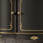 Luxe dressoir met 3 deuren en 3 houten laden Made in Italy - Leonor Viadurini