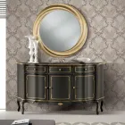 Luxe dressoir met 3 deuren en 3 houten laden Made in Italy - Leonor Viadurini