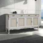 Luxe houten dressoir met deuren en laden Made in Italy - Cheverny Viadurini