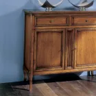 Bassano Francia houten dressoir met 2 laden en 2 deuren Made in Italy - Galeru Viadurini