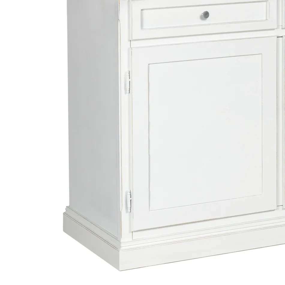 Houten dressoir met 3 laden en 3 deuren Made in Italy - Uller Viadurini