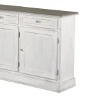 Houten dressoir met 3 laden en 3 deuren Made in Italy - Uller Viadurini