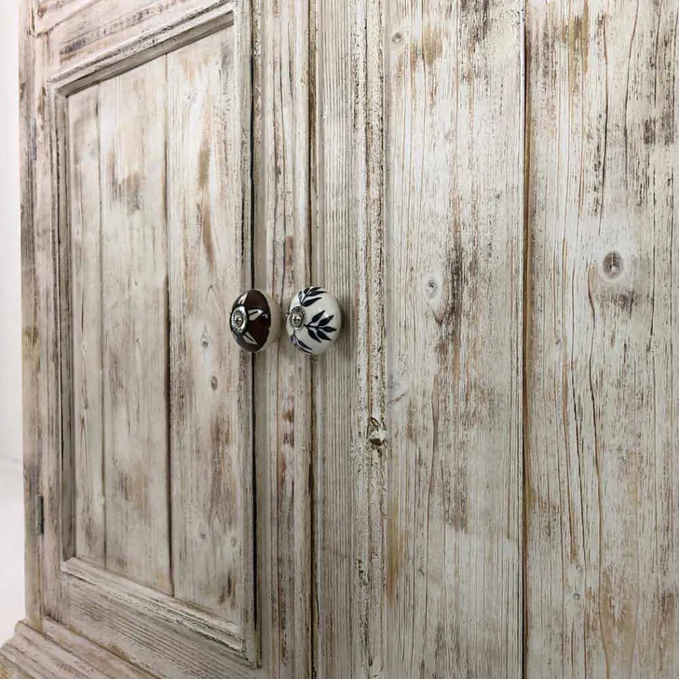 Massief sparrenhouten dressoir met interne planken Made in Italy - Pierrot Viadurini