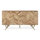 Dressoir in acaciahout met 2 deuren en 3 laden Design Homemotion - Carla Viadurini