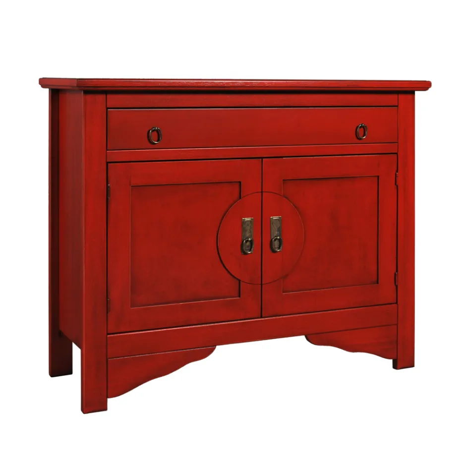 Houten dressoir met verschillende afwerkingen Made in Italy - Ashvin Viadurini