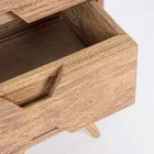 Dressoir in natuurlijk hout met deuren en lades Homemotion - Ventador Viadurini
