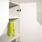 Dressoir in melaminehout 3 kamers en 2 planken Made in Italy - Alyssa Viadurini