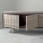 Modern design Kast met 3 deuren in massief hout Anna Viadurini