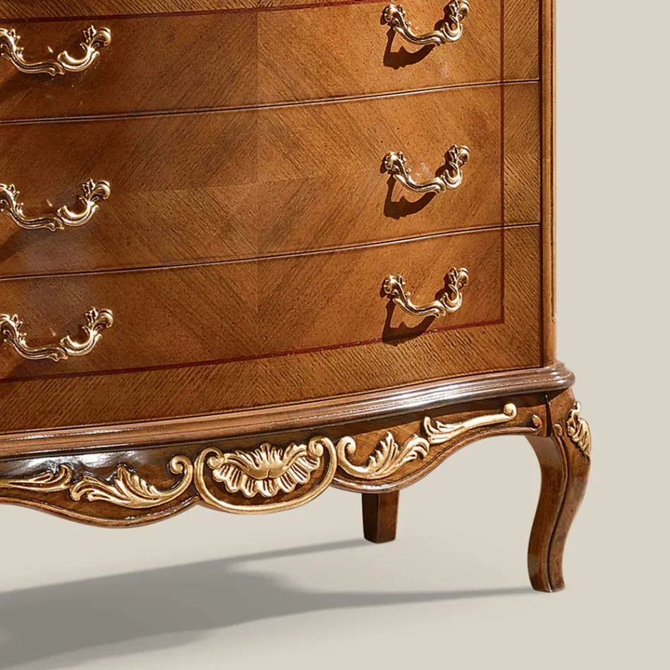 Klassiek woonkamer dressoir wit hout of walnoot Made in Italy - Chantilly Viadurini