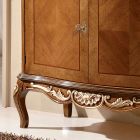 Klassiek woonkamer dressoir Avio blauw of walnoot hout Made in Italy - Chantilly Viadurini